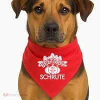 Beets By Schrute USA-Made Doggie Bandana thumb 1