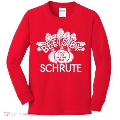 Beets By Schrute Kids Long Sleeve Shirt