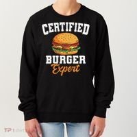 Burger Expert Fast Food Hamburger French Fries Women's Sweatshirt thumb 0