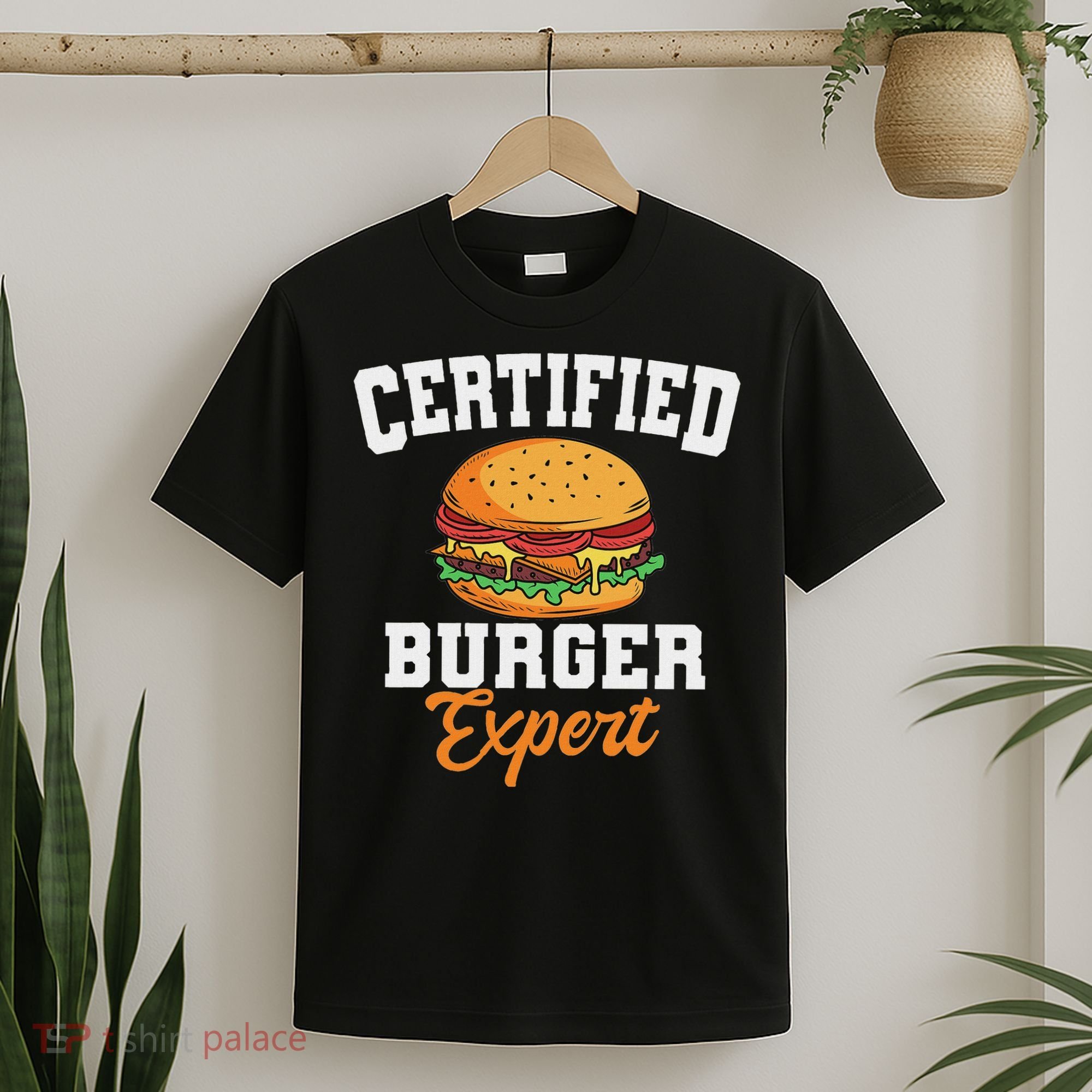 Burger Expert Fast Food Hamburger French Fries T-Shirt