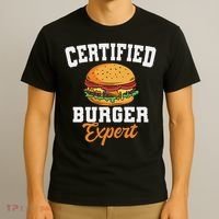 Burger Expert Fast Food Hamburger French Fries T-Shirt thumb 3