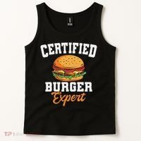 Burger Expert Fast Food Hamburger French Fries Tank Top thumb 2