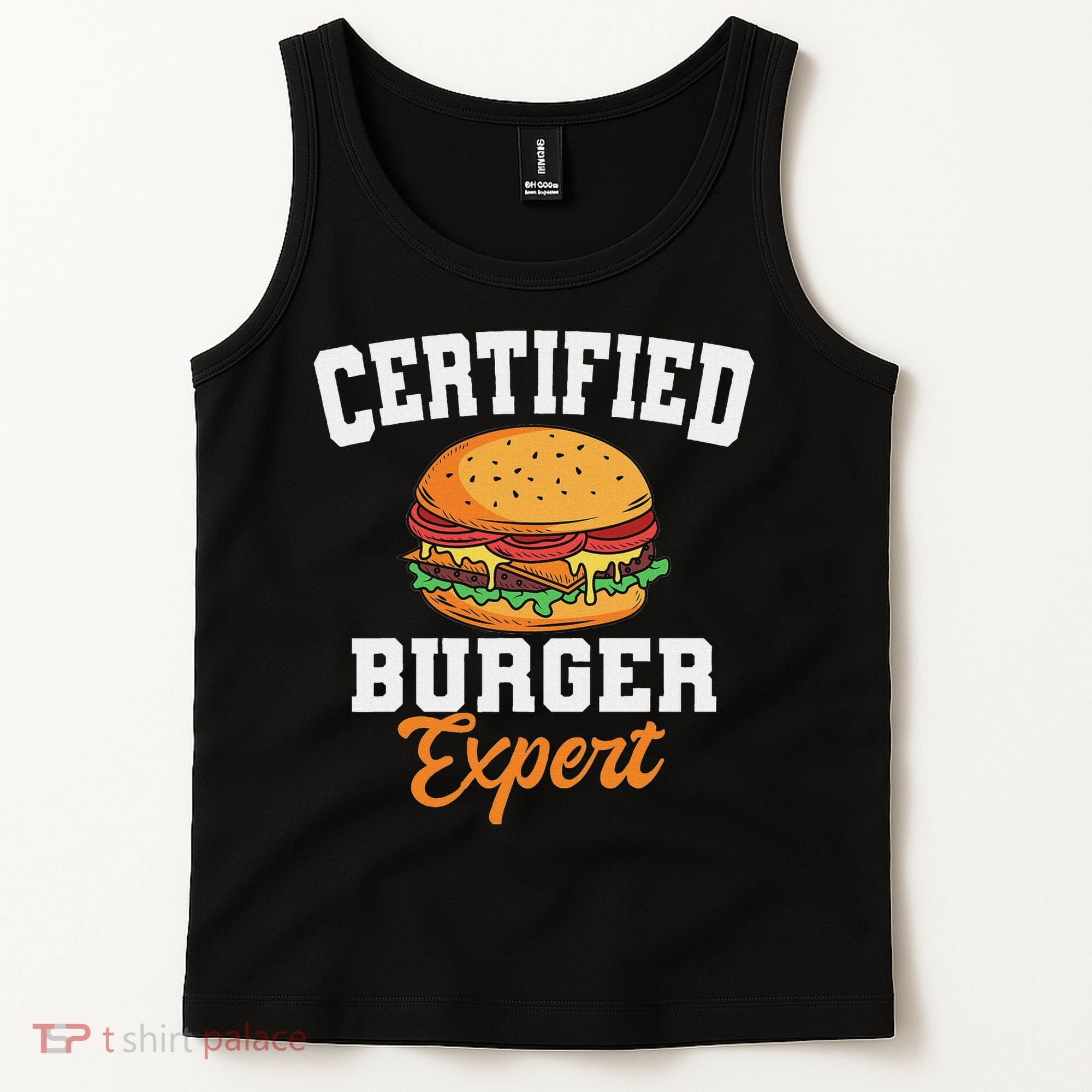 Burger Expert Fast Food Hamburger French Fries Tank Top