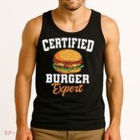 Burger Expert Fast Food Hamburger French Fries Tank Top thumb 3