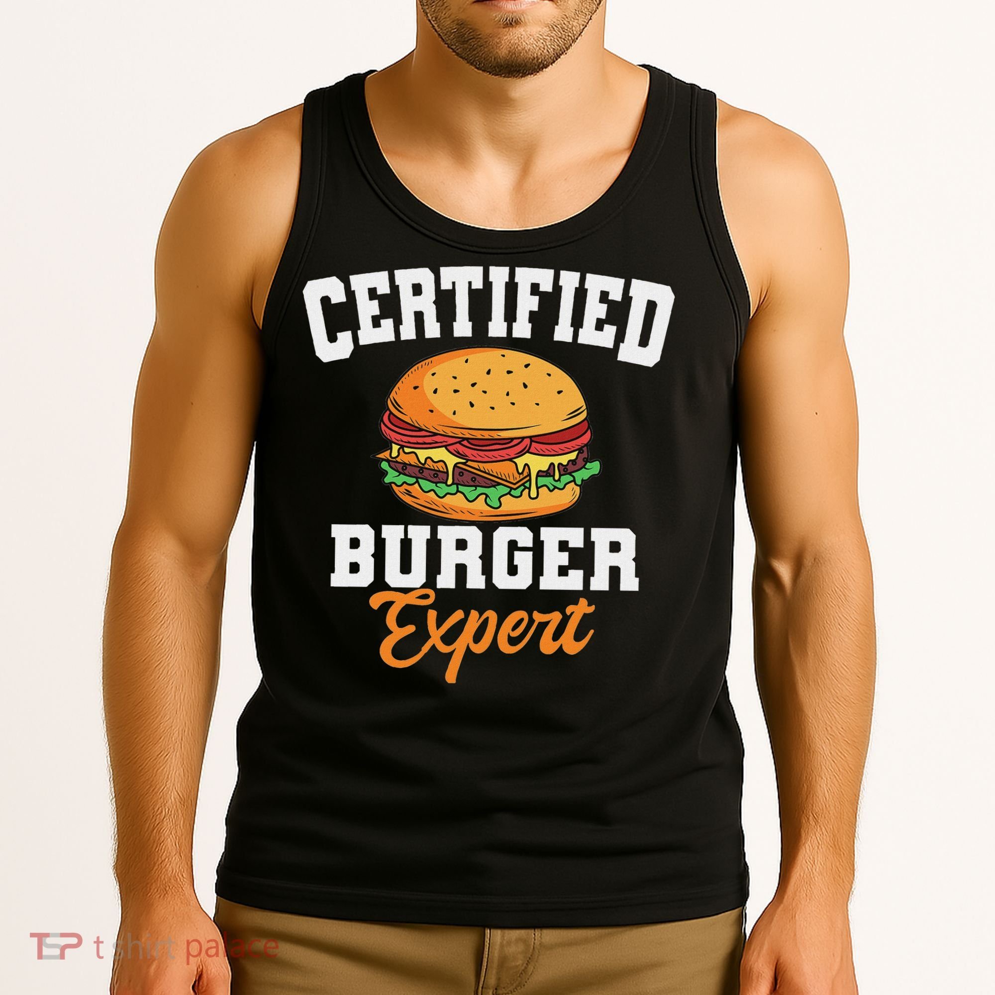 Burger Expert Fast Food Hamburger French Fries Tank Top