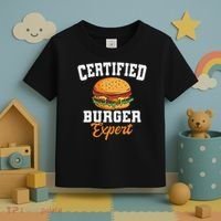 Burger Expert Fast Food Hamburger French Fries Toddler T-Shirt thumb 3