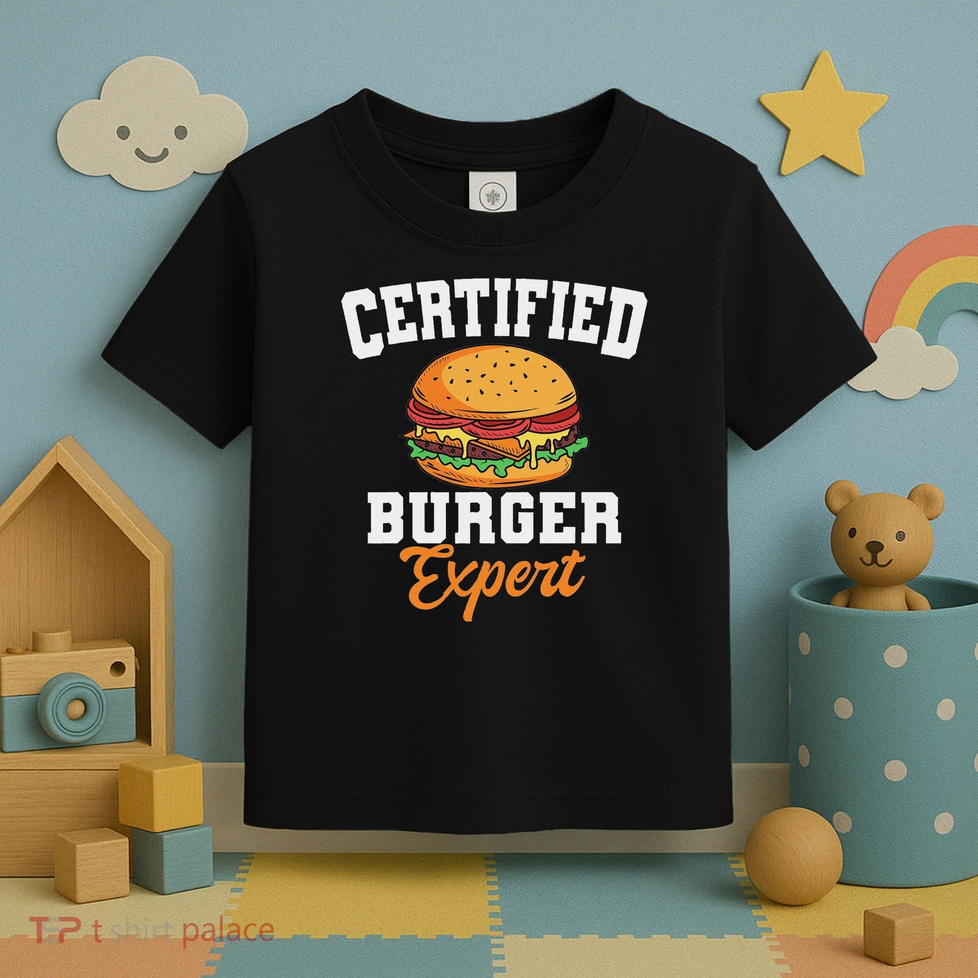 Burger Expert Fast Food Hamburger French Fries Toddler T-Shirt