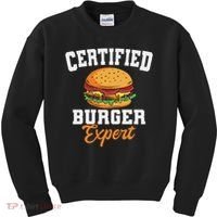 Burger Expert Fast Food Hamburger French Fries Kids Sweatshirt thumb 0