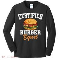 Burger Expert Fast Food Hamburger French Fries Kids Long Sleeve Shirt thumb 0