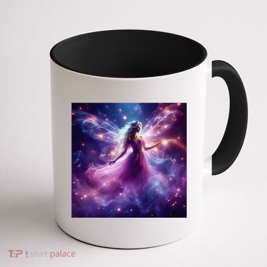 Beautiful Enchanted Fairy Sparkling With Magical Purple Mist Coffee Mug back