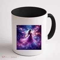 Beautiful Enchanted Fairy Sparkling With Magical Purple Mist Coffee Mug thumb 1
