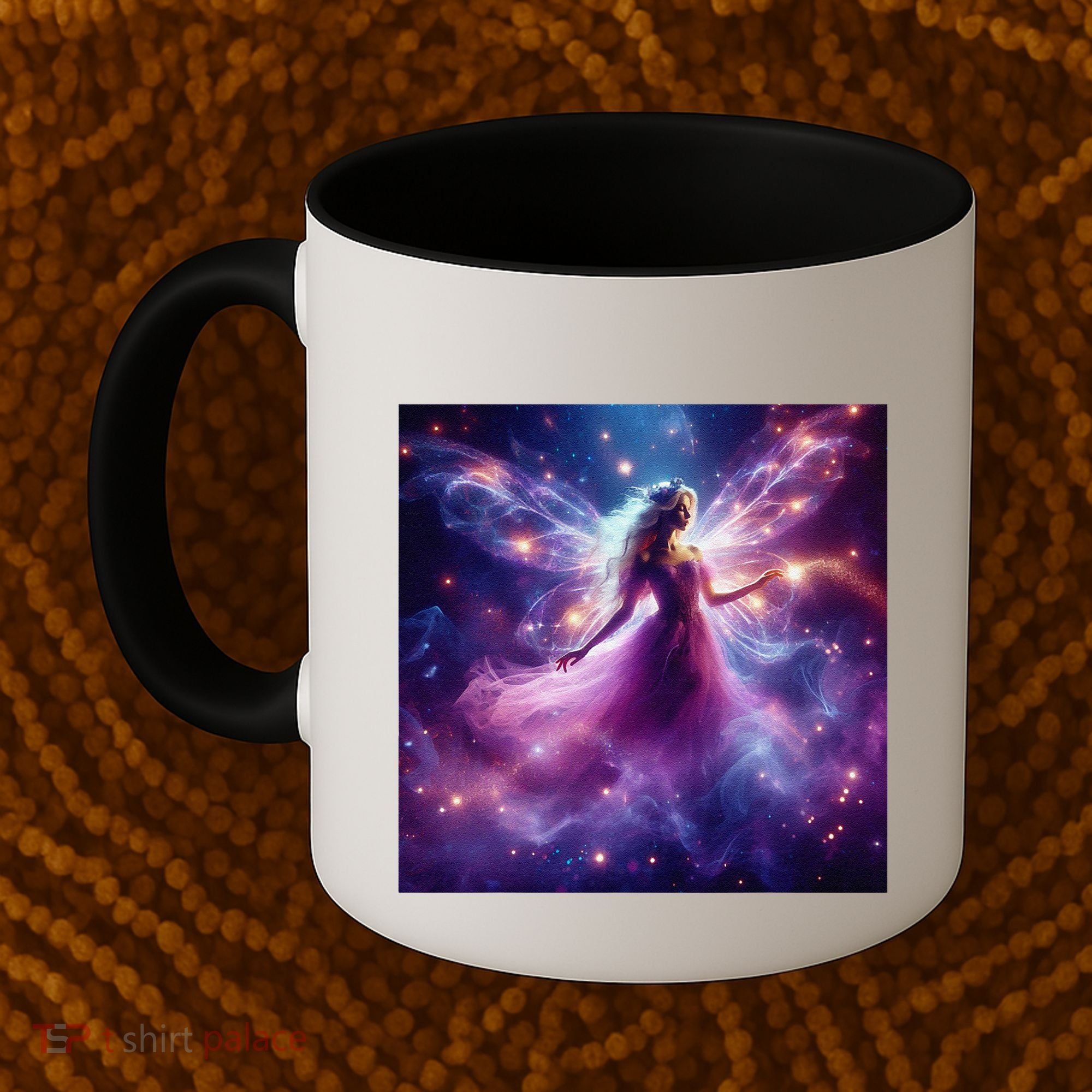 Beautiful Enchanted Fairy Sparkling With Magical Purple Mist Coffee Mug