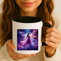 Beautiful Enchanted Fairy Sparkling With Magical Purple Mist Coffee Mug thumb 3
