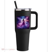 Beautiful Enchanted Fairy Sparkling With Magical Purple Mist 40oz Vacuum Insulated Stainless Steel Travel Tumbler thumb 0