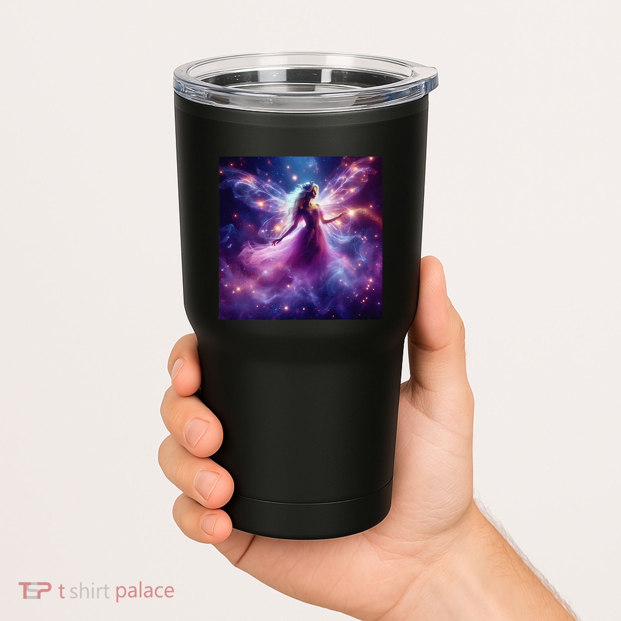 Beautiful Enchanted Fairy Sparkling With Magical Purple Mist Tumbler