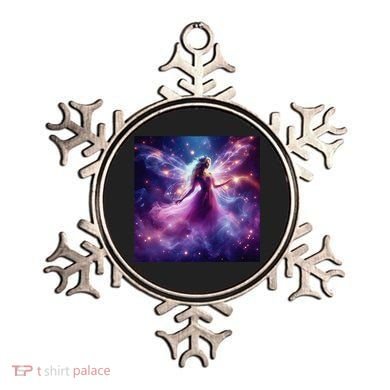 Beautiful Enchanted Fairy Sparkling With Magical Purple Mist Ornament