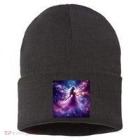 Beautiful Enchanted Fairy Sparkling With Magical Purple Mist Sustainable Knit Beanie thumb 0