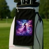 Beautiful Enchanted Fairy Sparkling With Magical Purple Mist Golf Towel thumb 2