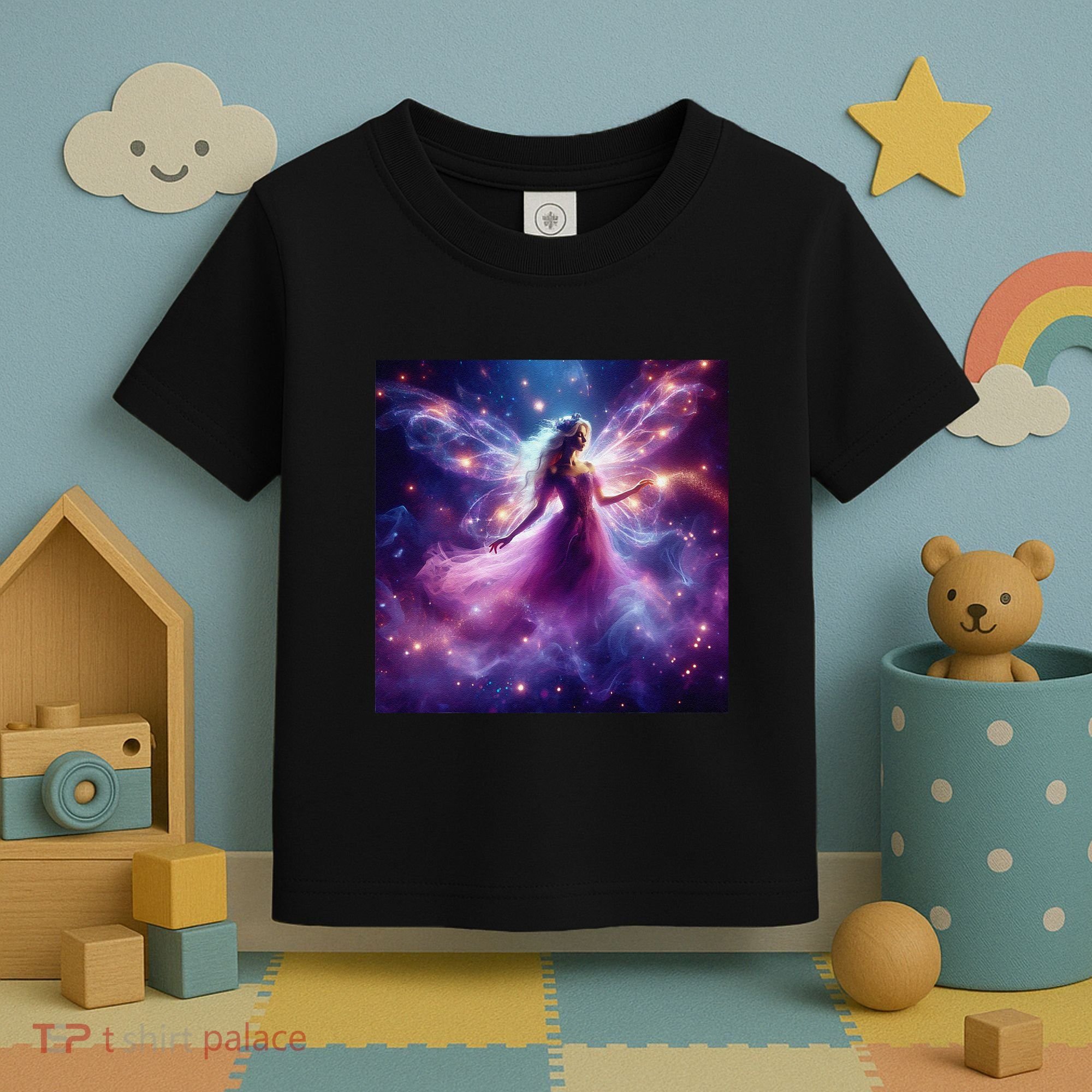 Beautiful Enchanted Fairy Sparkling With Magical Purple Mist Toddler T-Shirt