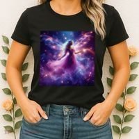 Beautiful Enchanted Fairy Sparkling With Magical Purple Mist Women's T-Shirt thumb 2