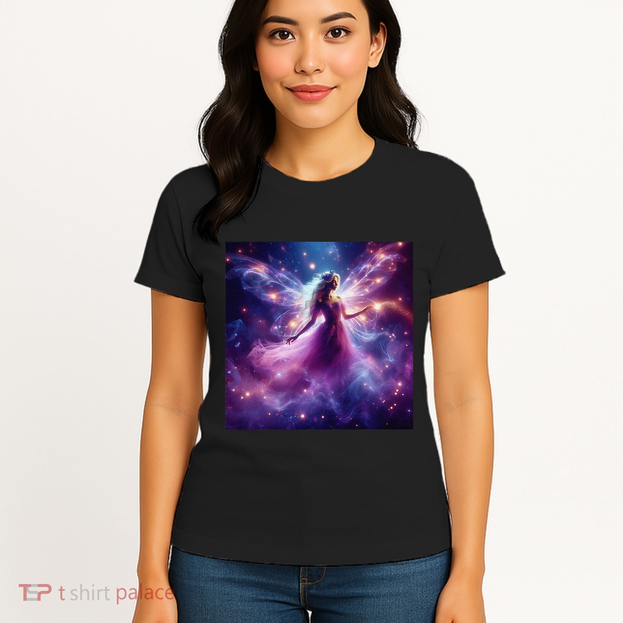 Beautiful Enchanted Fairy Sparkling With Magical Purple Mist Women's T-Shirt