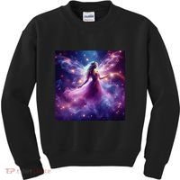 Beautiful Enchanted Fairy Sparkling With Magical Purple Mist Kids Sweatshirt thumb 0