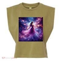 Beautiful Enchanted Fairy Sparkling With Magical Purple Mist Garment-Dyed Women's Muscle Tee thumb 0