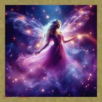 Beautiful Enchanted Fairy Sparkling With Magical Purple Mist Garment-Dyed Women's Muscle Tee thumb 6