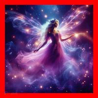 Beautiful Enchanted Fairy Sparkling With Magical Purple Mist Santa Hat thumb 1