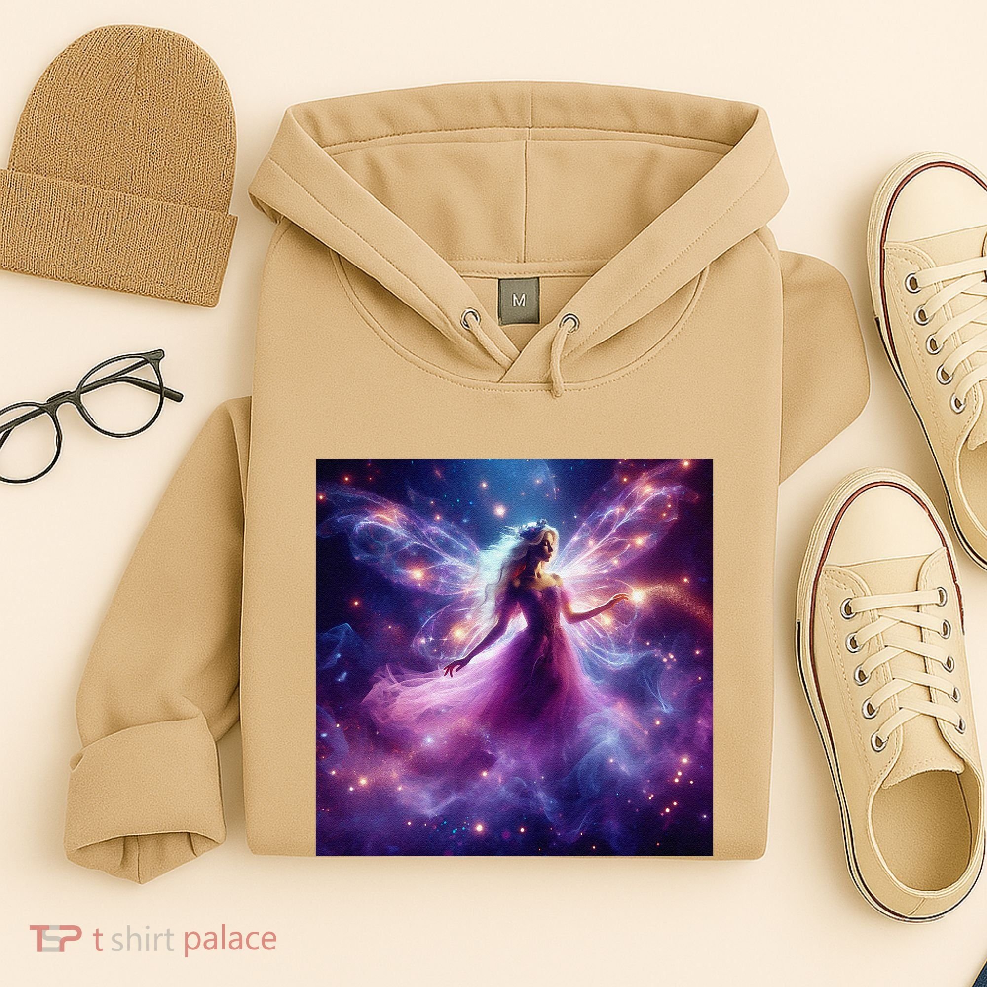 Beautiful Enchanted Fairy Sparkling With Magical Purple Mist Hoodie