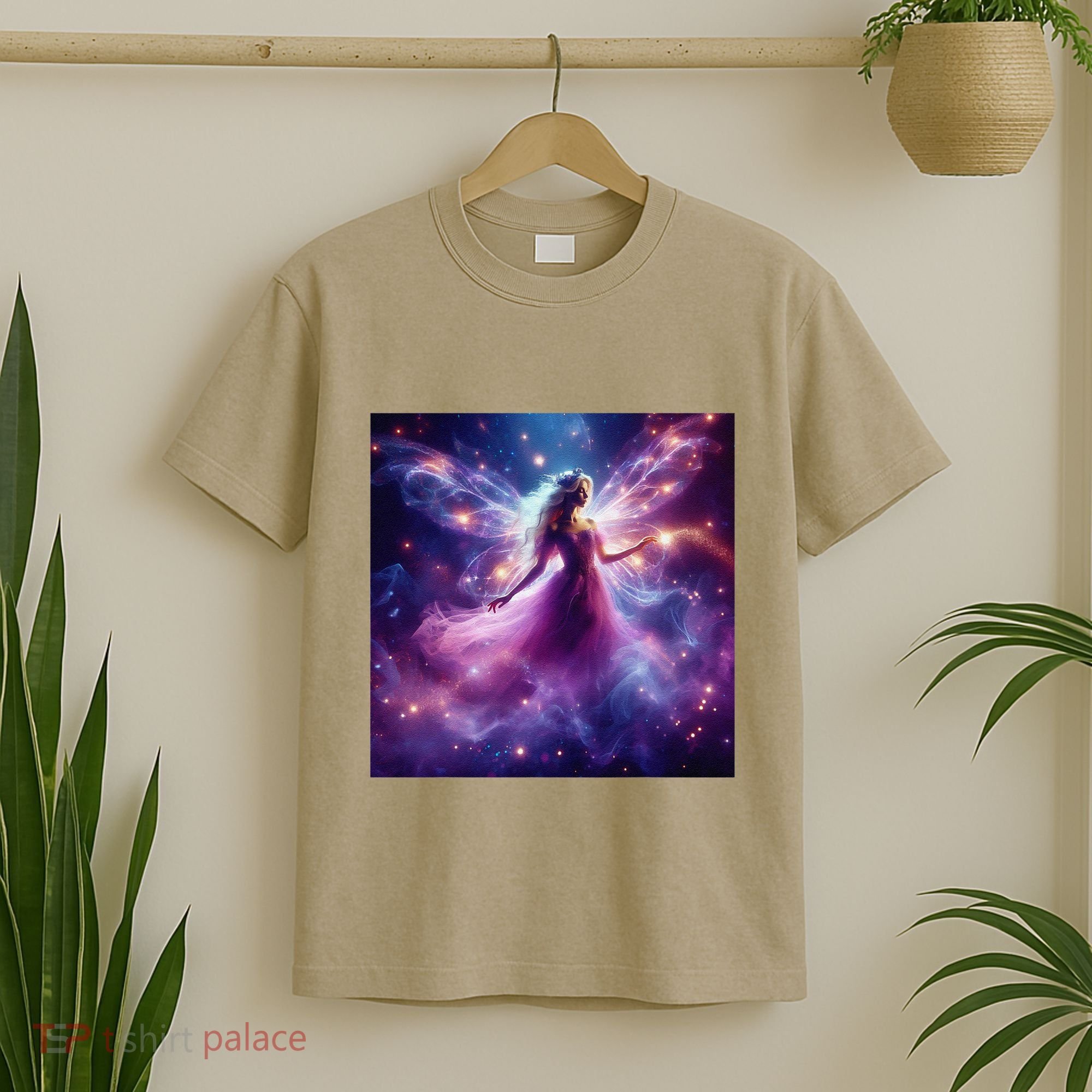 Beautiful Enchanted Fairy Sparkling With Magical Purple Mist T-Shirt