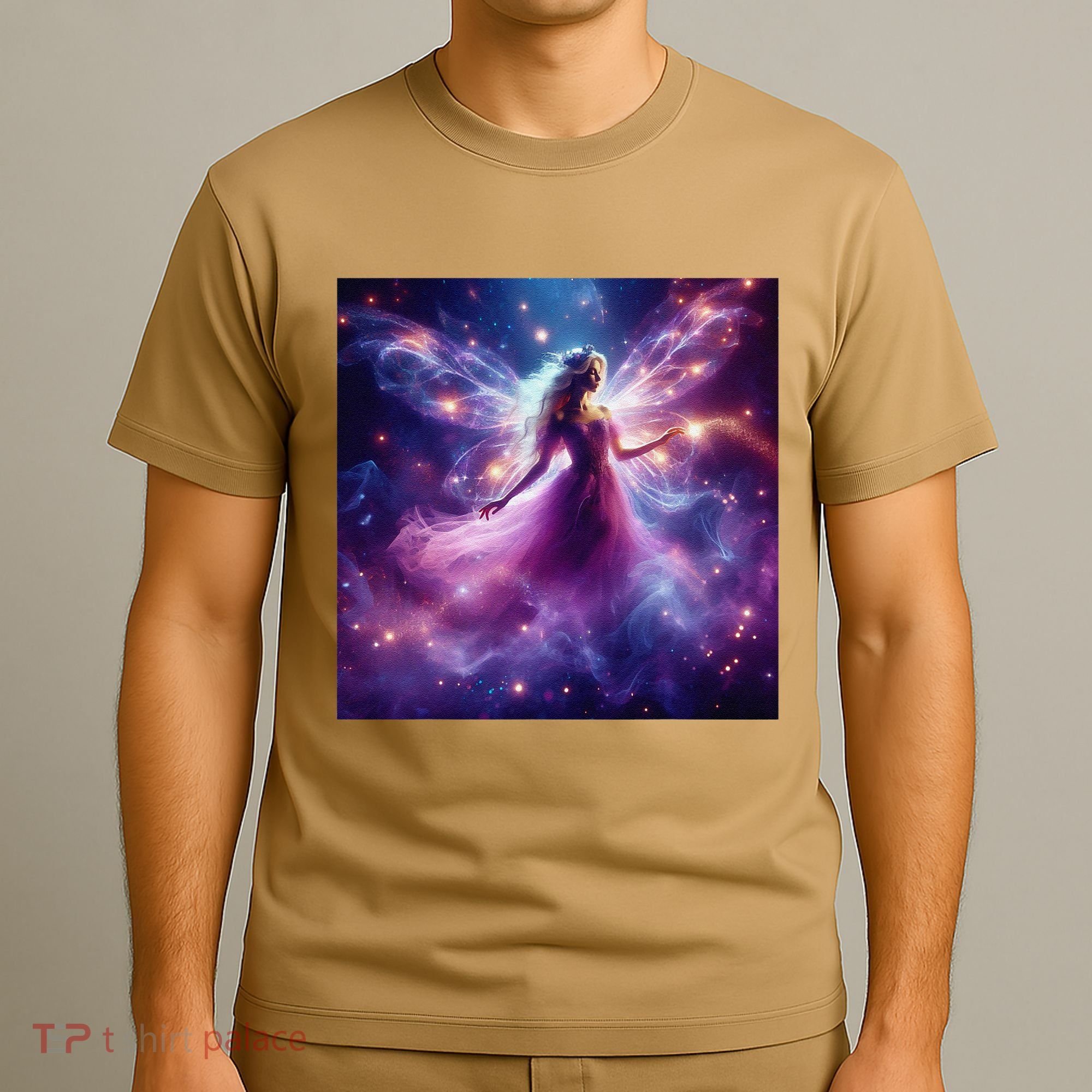 Beautiful Enchanted Fairy Sparkling With Magical Purple Mist T-Shirt