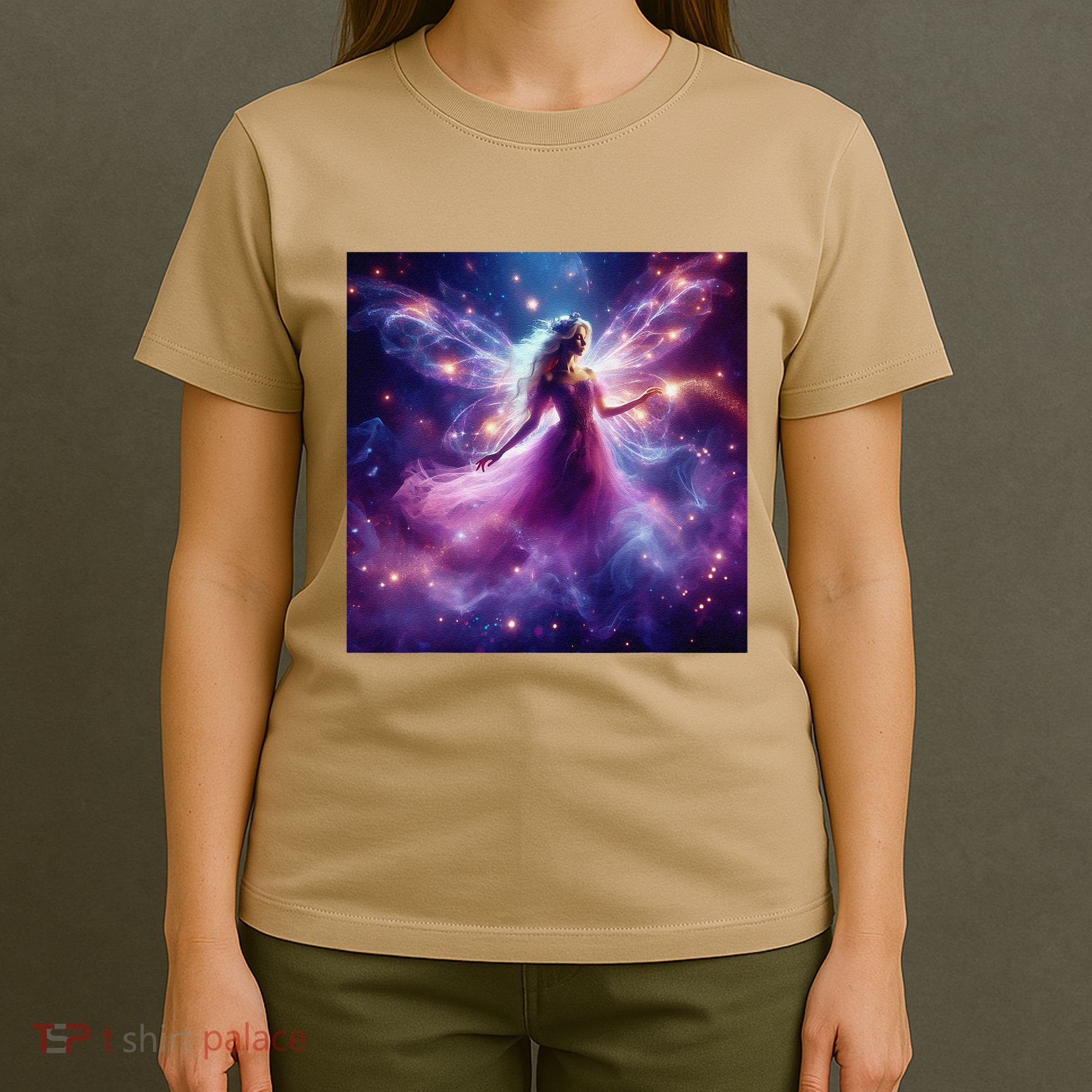 Beautiful Enchanted Fairy Sparkling With Magical Purple Mist T-Shirt