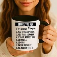 Before You Ask Drone Funny Drone Coffee Mug thumb 3