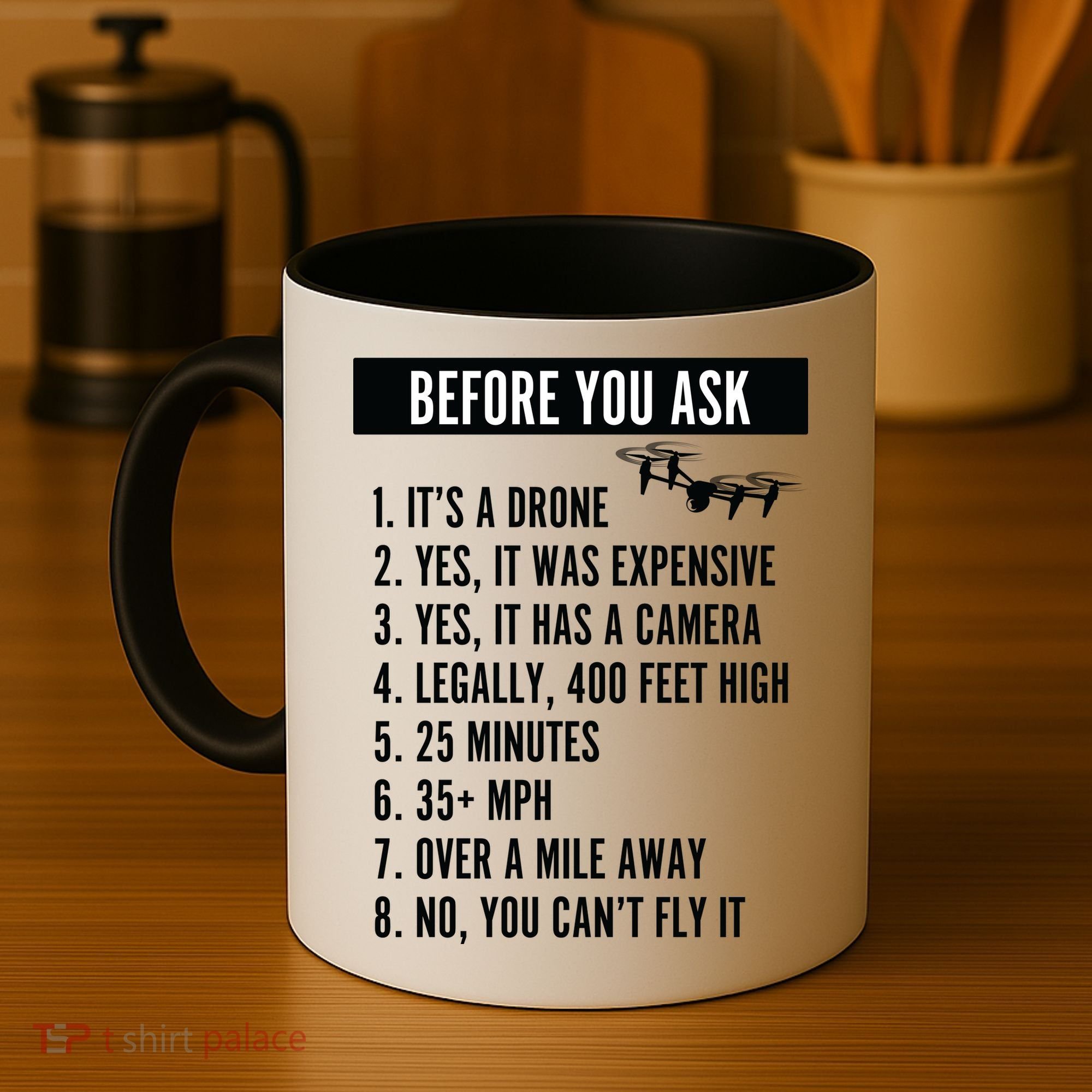 Before You Ask Drone Funny Drone Coffee Mug