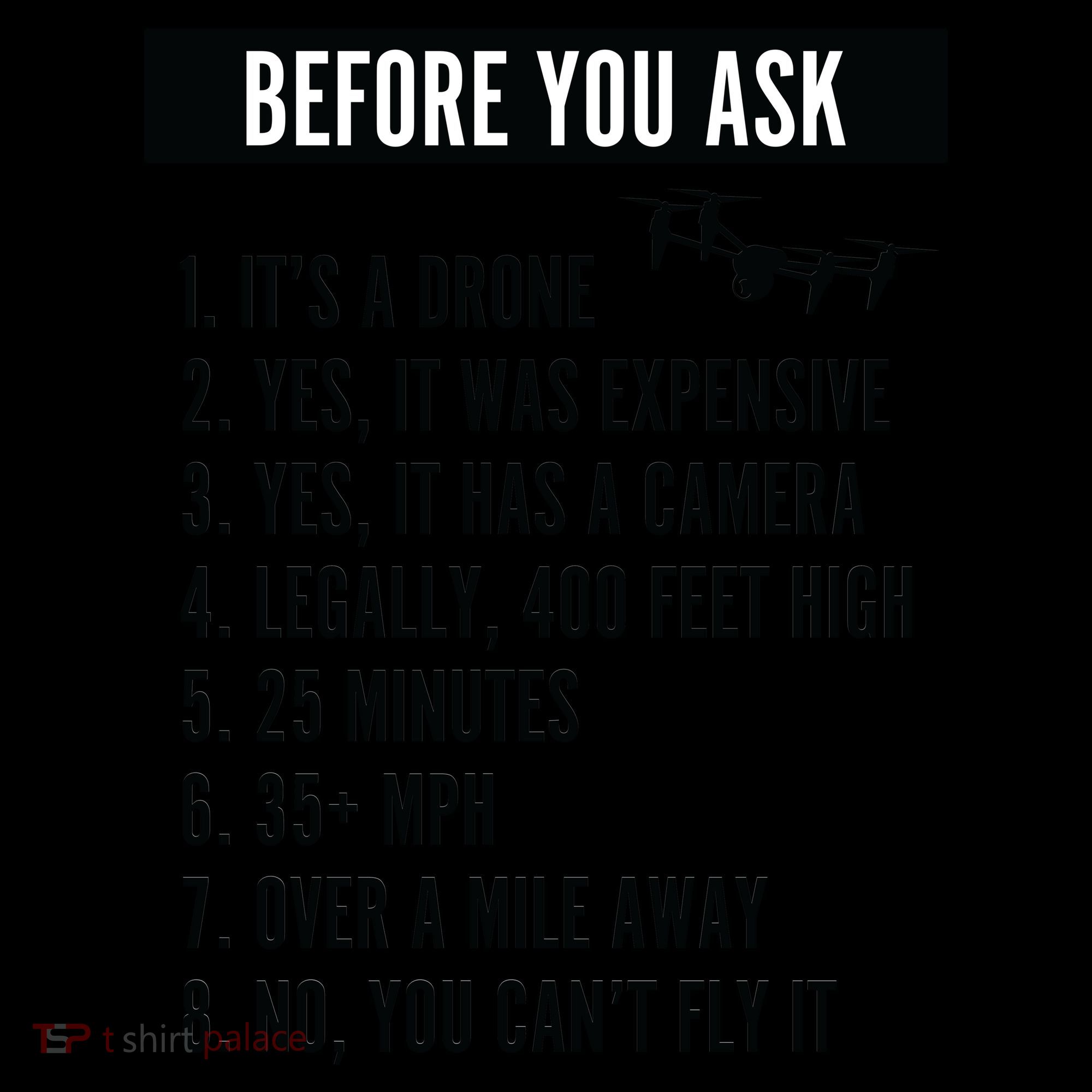 Before You Ask Drone Funny Drone Coffee Mug
