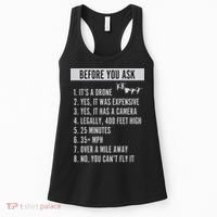 Before You Ask Drone Funny Drone Women's Tank Top thumb 0