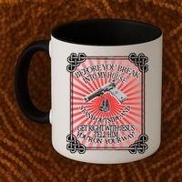 Before You Break Into My House Get Right With Jesus Coffee Mug thumb 2
