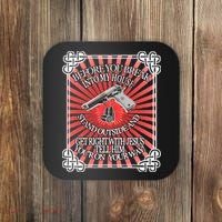 Before You Break Into My House Get Right With Jesus Coaster thumb 0