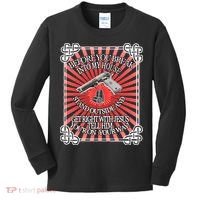 Before You Break Into My House Get Right With Jesus Kids Long Sleeve Shirt thumb 0
