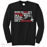 Before You Date My Daughter Gun Shovel Sweatshirt thumb 0