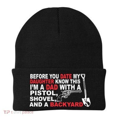 Before You Date My Daughter Gun Shovel Beanie