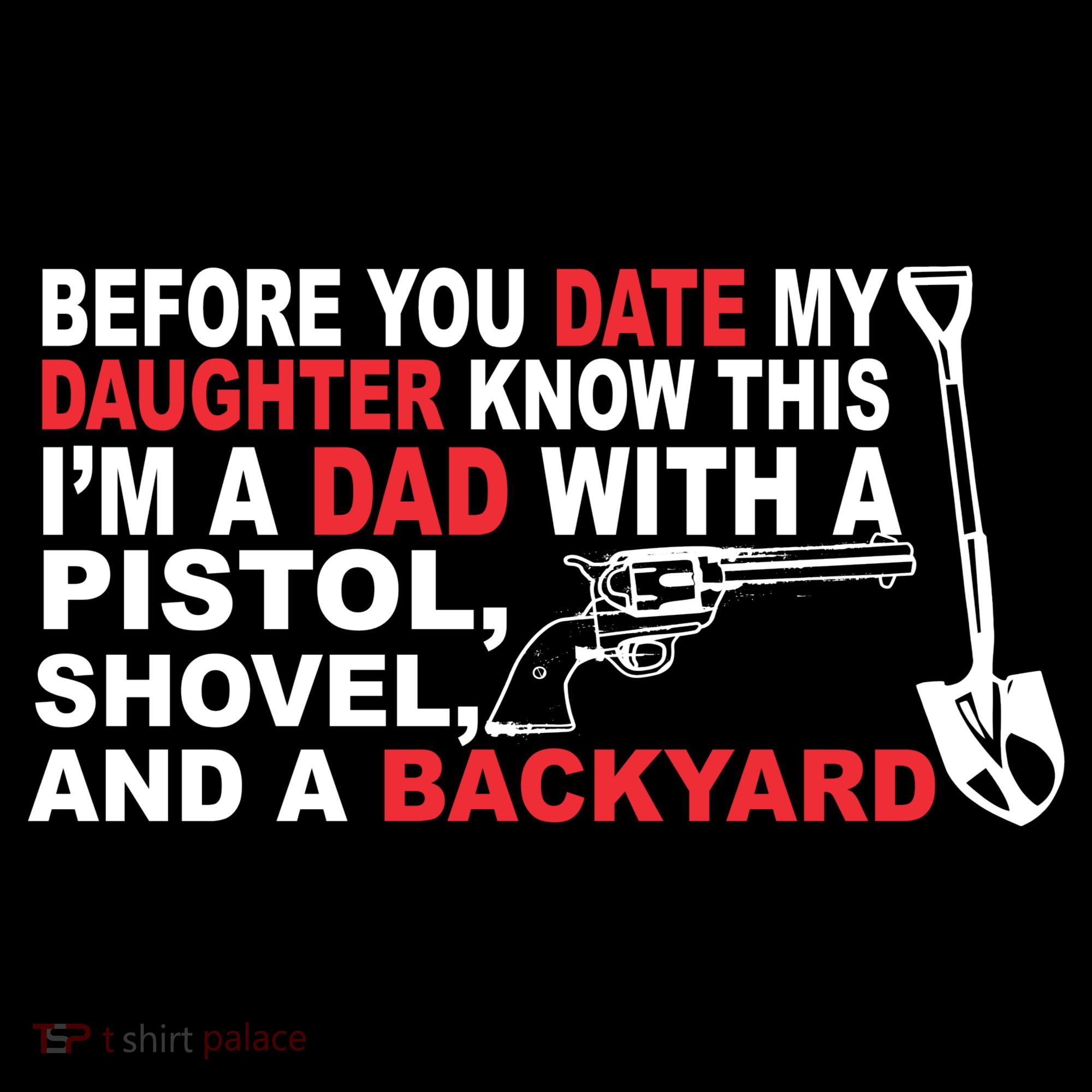 Before You Date My Daughter Gun Shovel Women's Tank Top
