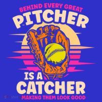 Behind Every Great Pitcher Is Catcher Making Them Look Good Gift Toddler Hoodie thumb 2