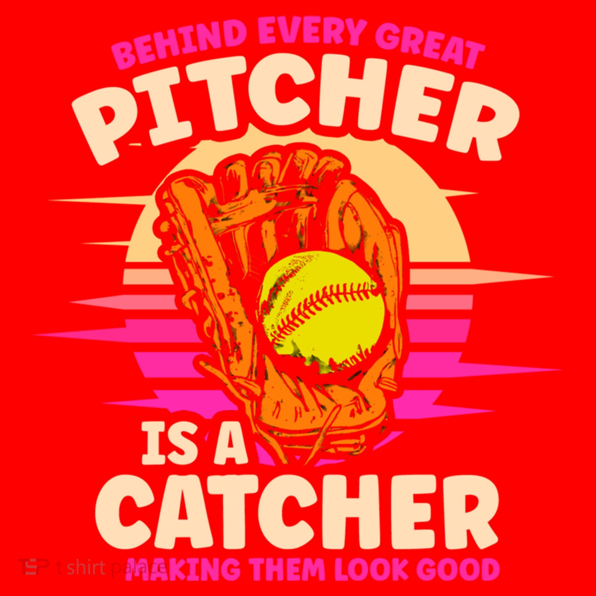 Behind Every Great Pitcher Is Catcher Making Them Look Good Gift Santa Hat