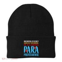 Behind Every Great School Is A Caring Para Professional Gift For Teacher Beanie thumb 0