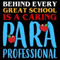Behind Every Great School Is A Caring Para Professional Gift For Teacher Women's Hoodie thumb 2