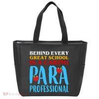 Behind Every Great School Is A Caring Para Professional Gift For Teacher Tote Bag thumb 0