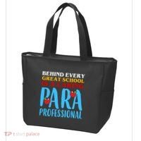 Behind Every Great School Is A Caring Para Professional Gift For Teacher Tote Bag thumb 3