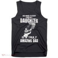 Behind Every Great Daughter Is A Truly Amazing Dad Tank Top thumb 0